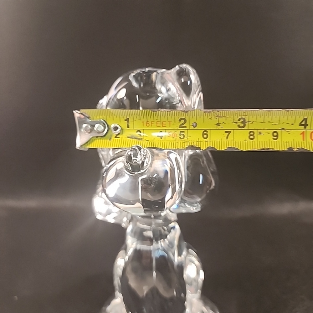 Mikasa Crystal Dog Puppy Paperweight Figurine Classic Friends 6.5" Hound Pup - Picture 10 of 11